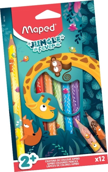 Pastelky Maped Jungle Fever Jumbo