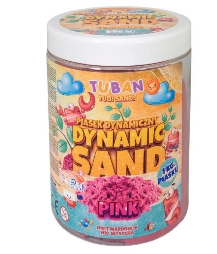 Růžový dynamický písek 1 kg