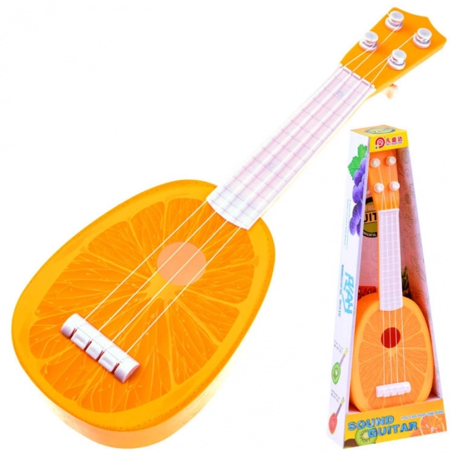Ovocná ukulele kytara pro děti – Oranžová
