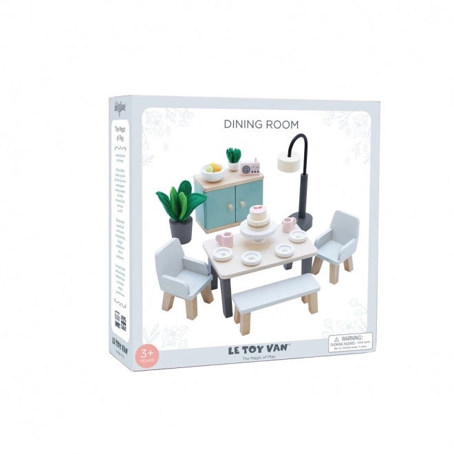 Nábytkový set do domečku pro panenky Daisylane jídelna