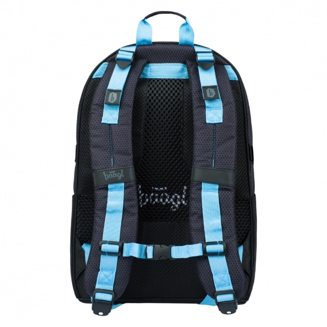 BAAGL SET 3 Skate Bluelight: batoh, penál, sáček