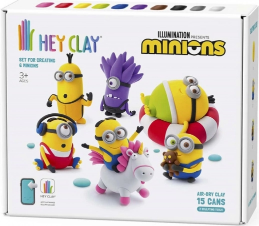 Modelovací hmota HEY CLAY – MINIONS kreativní sada