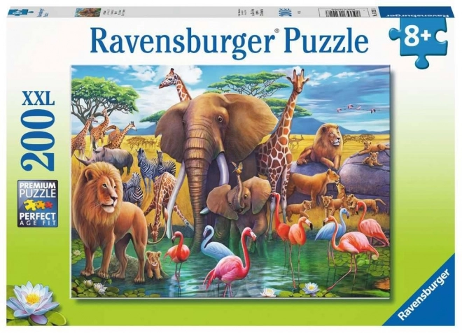 Puzzle 2D 200 dílků – divoká zvířata RAVENSBURGER