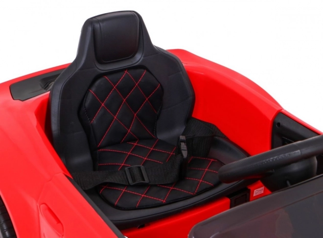 Červené dětské auto GT Sport na baterii s dálkovým ovládáním a MP3