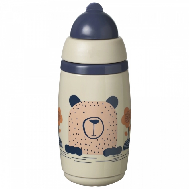 Tommee Tippee izolační hrnek s brčkem 266 ml šedý