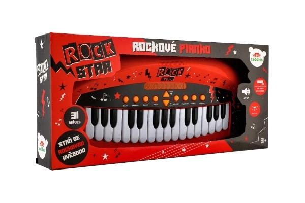 Dětské pianko ROCK STAR s 31 klávesami