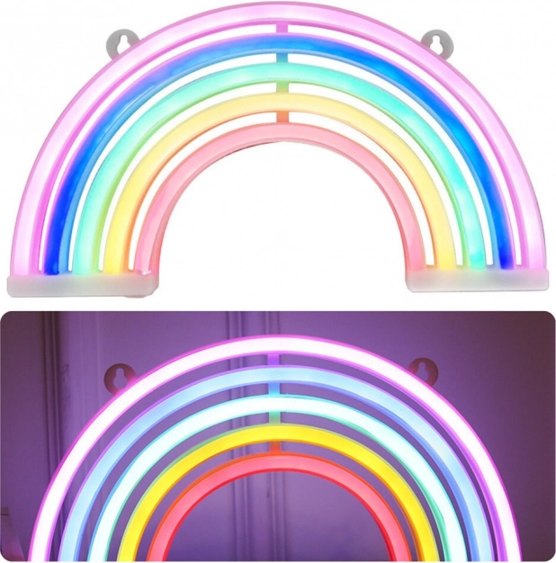 Neonová Dekorativní Lampička LED duha