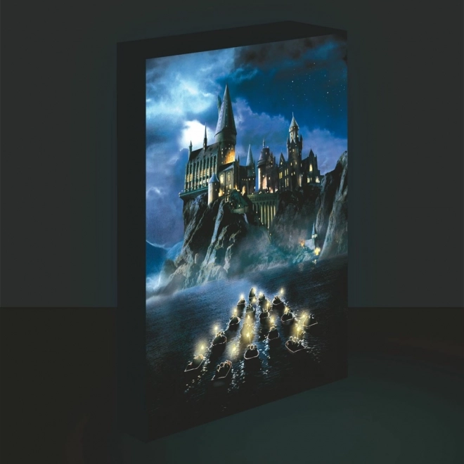 LED obraz Harry Potter - Bradavice 30x40 cm