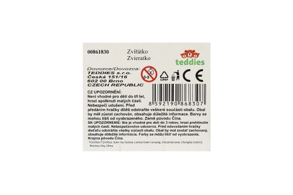 Zvířátko mořské plast 8-10cm mix druhů - 1ks
