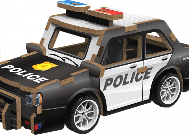 3D dřevěné puzzle policejního auta