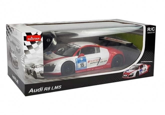 Rastar Audi R8 LMS zdalně řízené auto 1:14 bílo-červené