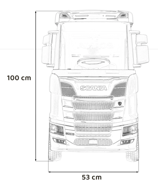 Dětský automobil Scania R-SERIE na baterie - Modrá