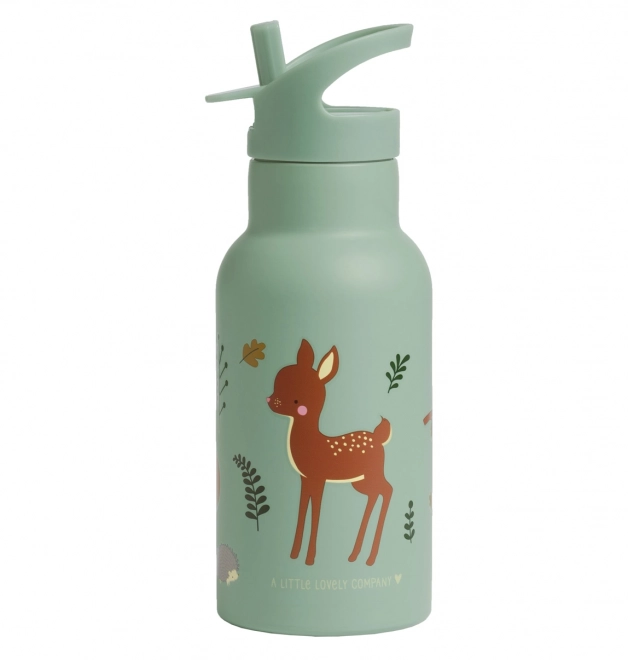 A Little Lovely Company Nerezová lahev na pití 500 ml – Kamarádi z lesa