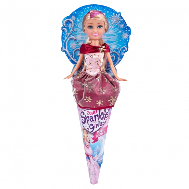 Princezna zimní Sparkle Girlz v kornoutku