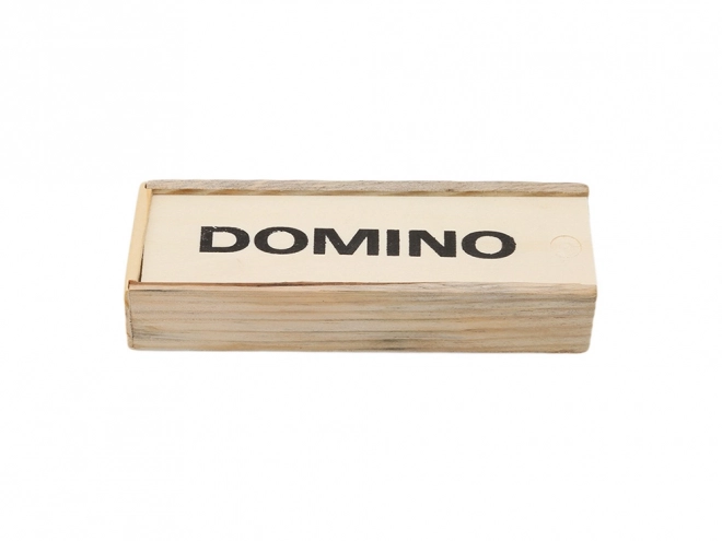 Dřevěné domino v krabici