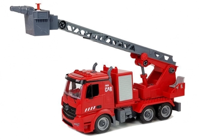 Sada DIY Hasičský Vůz 2v1 s Vyměnitelnými Zvedáky