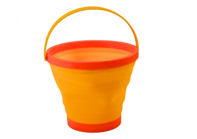 Víceúčelový skládací silikonový kbelík Oranžový