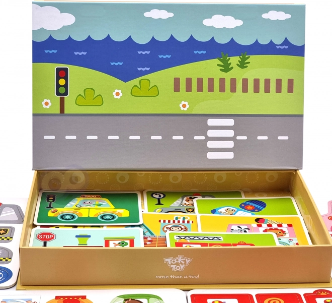 Tooky Toy Magnetická Montessori Skříňka s 80 Dílky