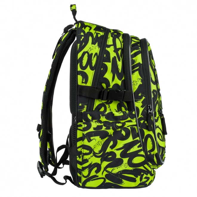 BAAGL Školní batoh Core Lime 