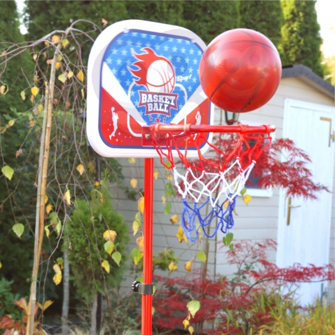 Sada na basketbal WOOPIE se stojanem a míčem