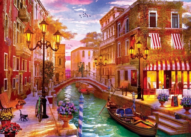 Eurographics puzzle západ slunce nad Benátkami