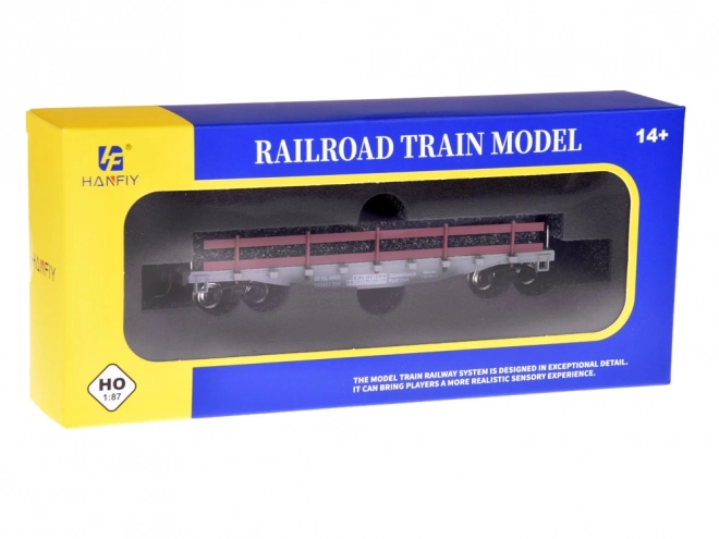 Otevřený nákladní vagon pro modelovou železnici H0 1:87