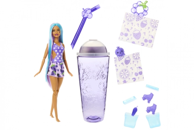 Panenka Barbie Pop Reveal fialový ovocný šok
