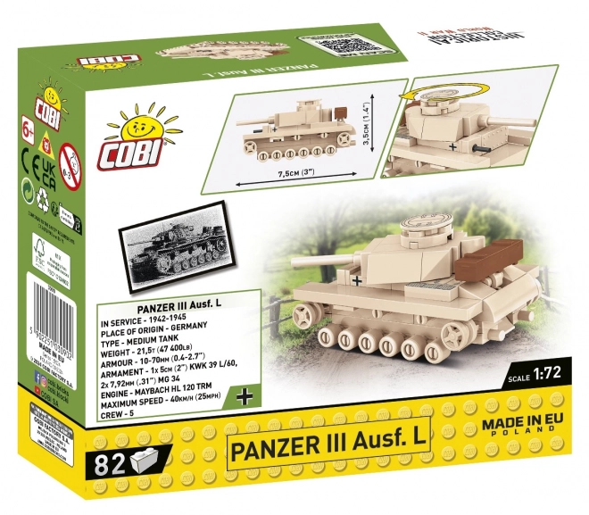 Model tanku Panzer III Ausf. L