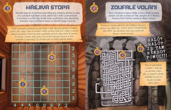 Samolepková únikovka Strašidelný hrad