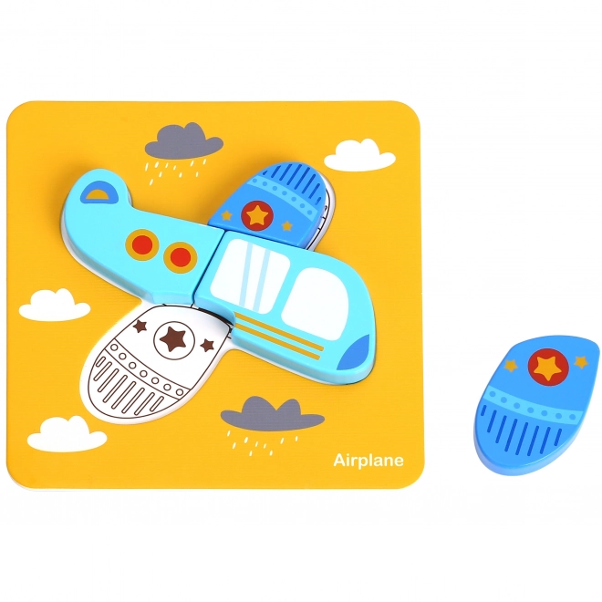 Woopie dřevěné puzzle vozidla Montessori FSC