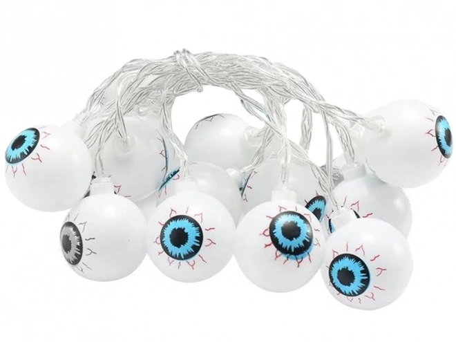 LED girlanda s motivem očí na Halloween