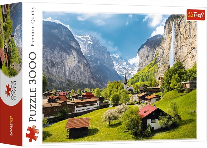 Puzzle 3000 prvků Lauterbrunnen Švýcarsko