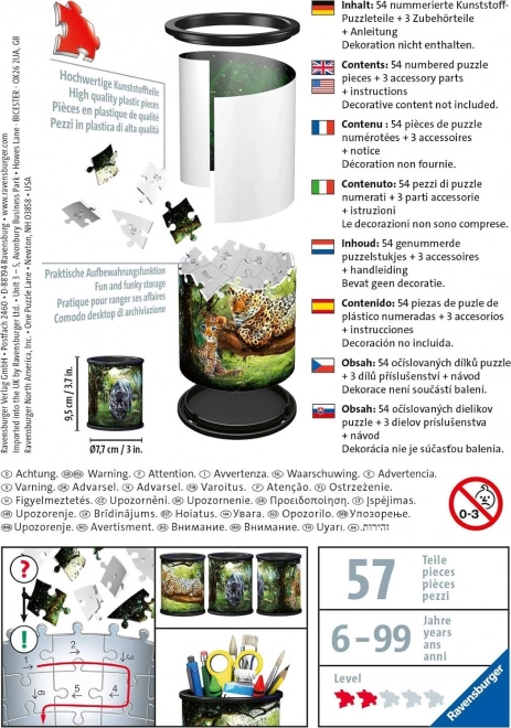 RAVENSBURGER 3D puzzle stojan: Levharti 54 dílků