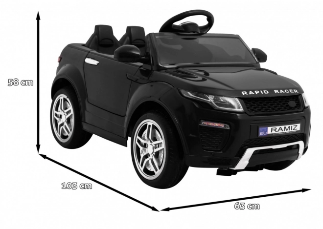 Elektrické autíčko sportovní Rapid Racer černé
