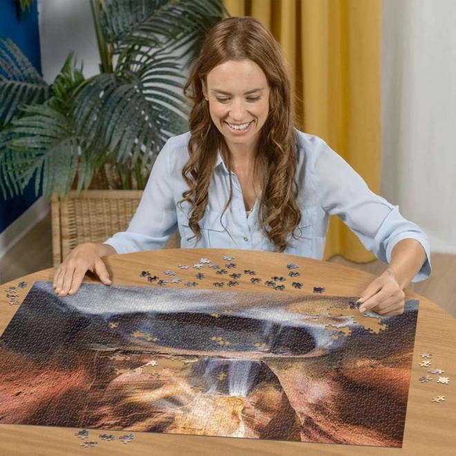 Puzzle Vodopád v Červeném kaňonu 1500 dílků