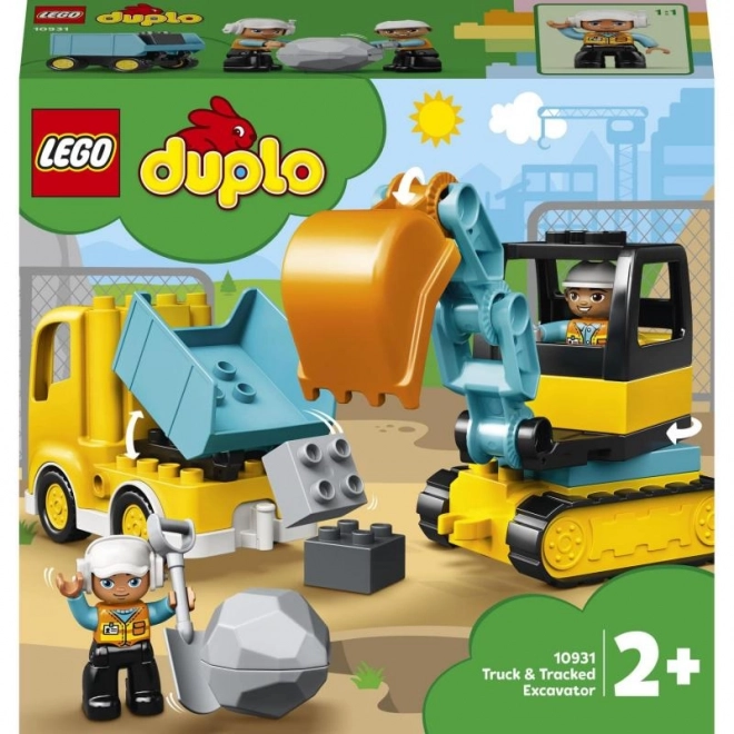 DUPLO kamion a pásový bagr