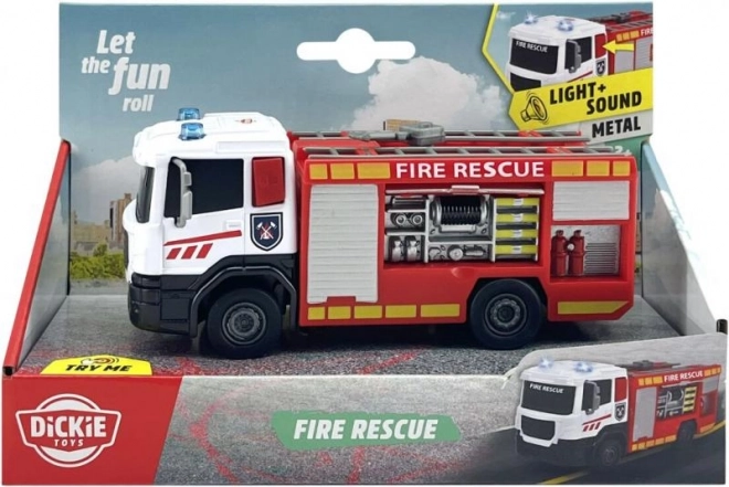 Hasičské auto s volnoběhem a světelnou funkcí