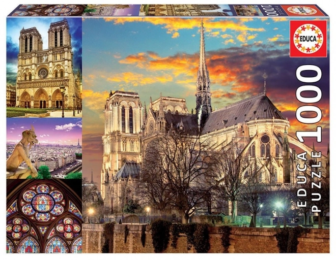 Puzzle Notre Dame koláž 1000 dílků