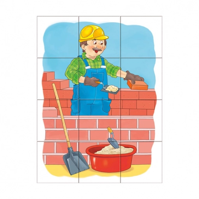 Dino vzdělávací kostky Povolání - set 12 kostek