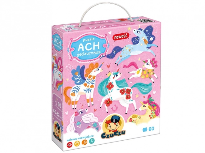 Puzzle Ach Jednorožci 60 dílků