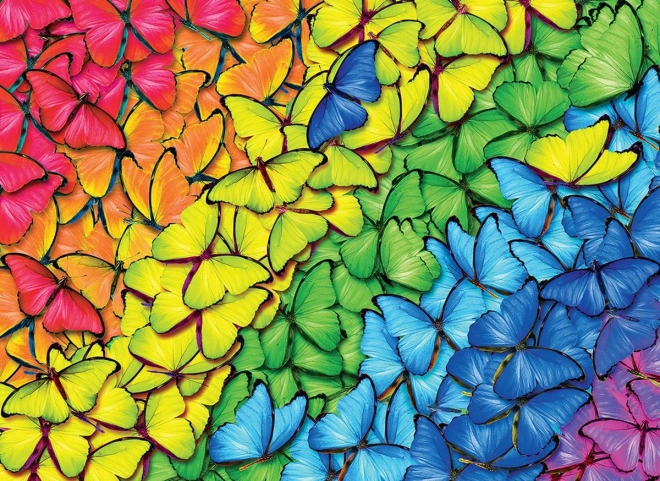 EUROGRAPHICS Puzzle v plechové krabičce Motýlí duha 1000 dílků