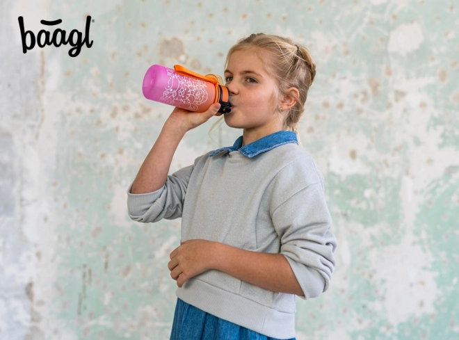 BAAGL Tritanová láhev na pití Gradient Zvířata 350 ml