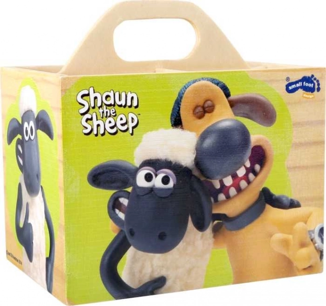 Small Foot Dřevěný stojánek na tužky ovečka Shaun