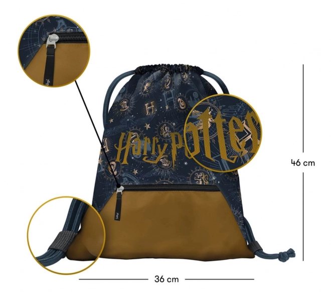 Sáček s kapsou Harry Potter Bradavice