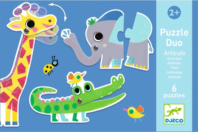 DJECO Puzzle Duo Zvířátka