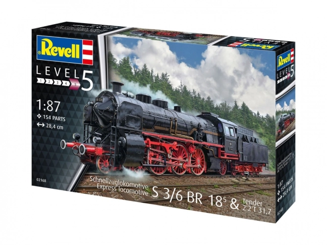 Plastikový model Expresní lokomotiva S3/6 1/87