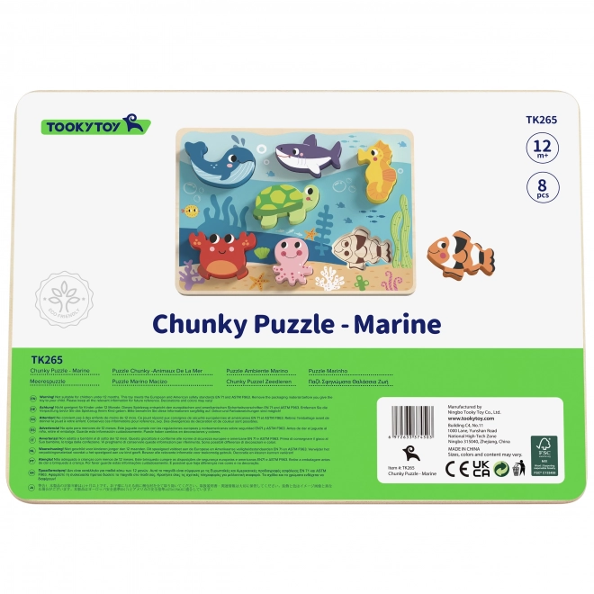 Dřevěné puzzle Svět moře