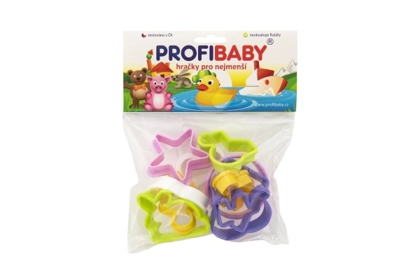 Nádobí vykrajovátka na modelínu/plastelínu plast 10ks v sáčku 20x20cm
