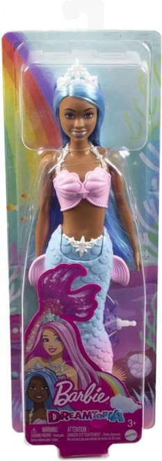 Panenka Barbie Dreamtopia Mořská panna Modrý a růžový ocas