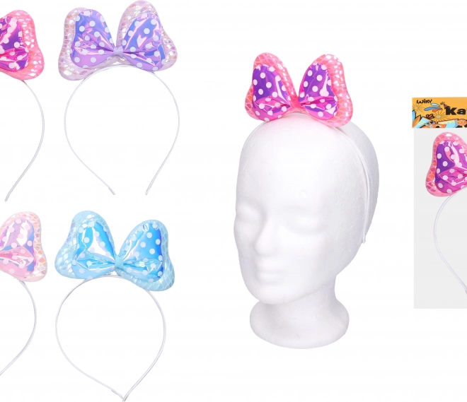 Set karneval - čelenka s mašlí